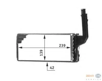 Теплообменник, отопление салона BEHR HELLA SERVICE HELLA купить