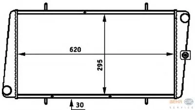 Радиатор, охлаждение двигателя BEHR HELLA SERVICE HELLA купить