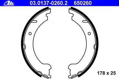 Комплект тормозных колодок, стояночная тормозная система ATE купить
