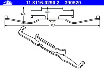 Пружина, тормозной суппорт ATE купить