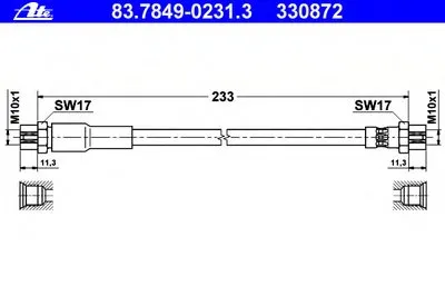 Тормозной шланг ATE купить