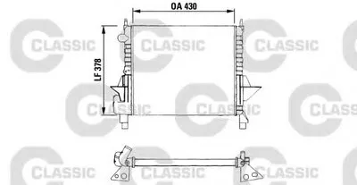 Радиатор, охлаждение двигателя VALEO CLASSIC VALEO купить