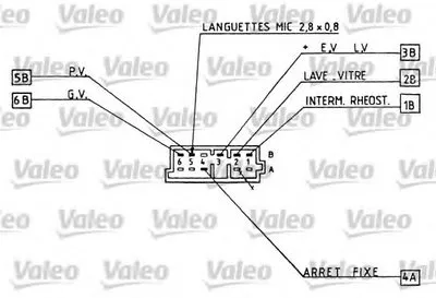 Выключатель на колонке рулевого управления VALEO купить