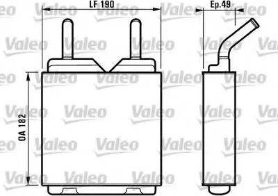 Теплообменник, отопление салона VALEO купить