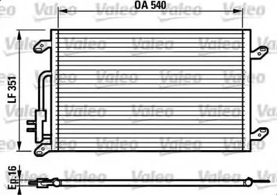 Конденсатор, кондиционер VALEO купить