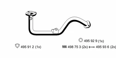 Труба выхлопного газа ERNST купить