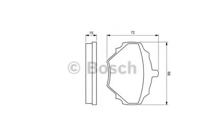 Комплект тормозных колодок, дисковый тормоз BOSCH купить
