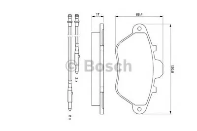 Комплект тормозных колодок, дисковый тормоз BOSCH купить