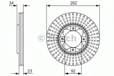 Тормозной диск BOSCH купить