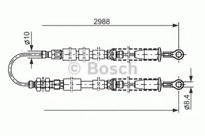 Трос, стояночная тормозная система BOSCH купить