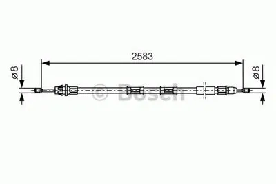 Трос, стояночная тормозная система BOSCH купить