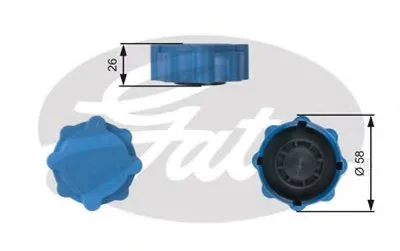 Крышка, резервуар охлаждающей жидкости GATES купить