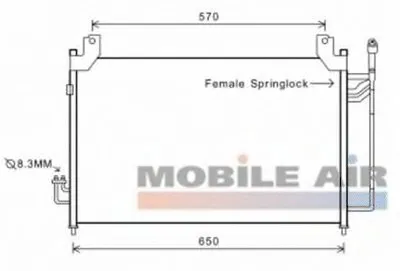 Конденсатор, кондиционер VAN WEZEL купить