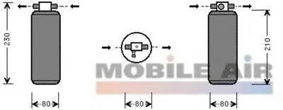 Осушитель, кондиционер; Осушитель, кондиционер VAN WEZEL купить