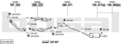 Система выпуска ОГ BOSAL купить