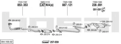 Система выпуска ОГ BOSAL купить