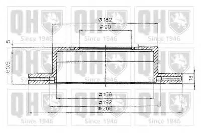 Тормозной диск QUINTON HAZELL купить