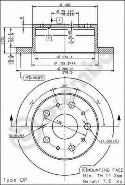 Тормозной диск BREMBO купить