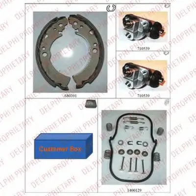 Комплект тормозных колодок DELPHI купить