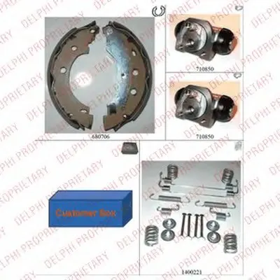 Комплект тормозных колодок DELPHI купить