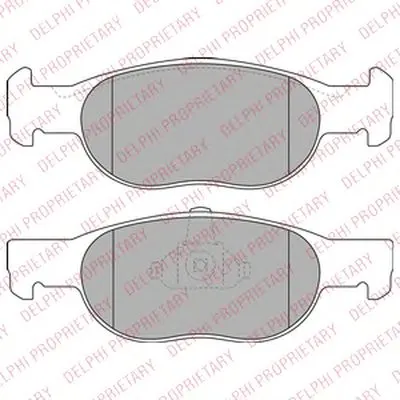 Комплект тормозных колодок, дисковый тормоз DELPHI купить