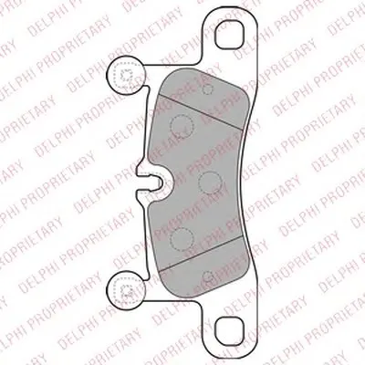 Комплект тормозных колодок, дисковый тормоз DELPHI купить