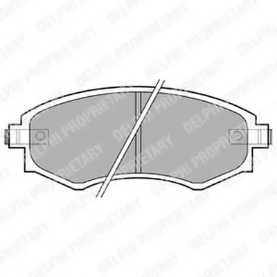 Комплект тормозных колодок, дисковый тормоз DELPHI купить