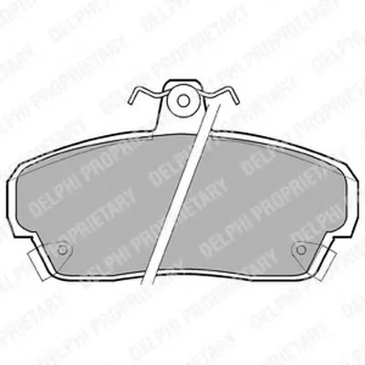 Комплект тормозных колодок, дисковый тормоз DELPHI купить