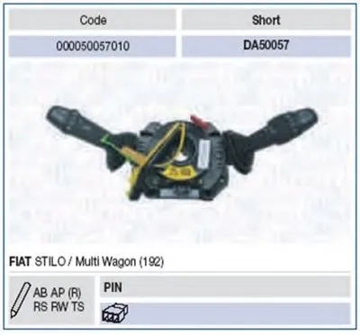 Выключатель на колонке рулевого управления MAGNETI MARELLI купить