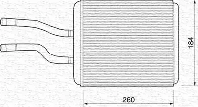 Теплообменник, отопление салона MAGNETI MARELLI купить