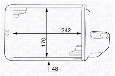 Теплообменник, отопление салона MAGNETI MARELLI купить