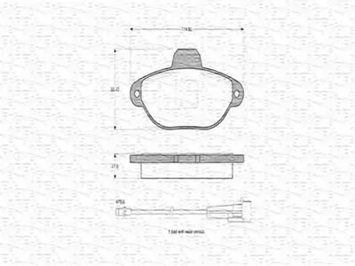 Комплект тормозных колодок, дисковый тормоз MAGNETI MARELLI купить