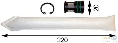 Осушитель, кондиционер BEHR HELLA SERVICE купить