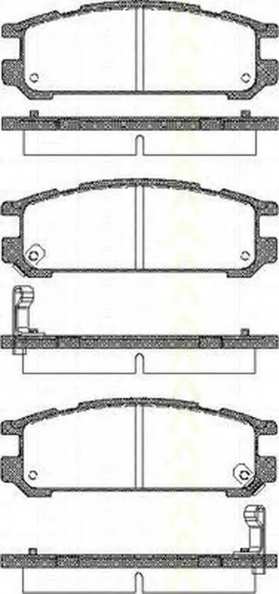 Комплект тормозных колодок, дисковый тормоз TRISCAN купить