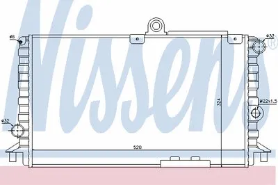 Радиатор, охлаждение двигателя NISSENS купить