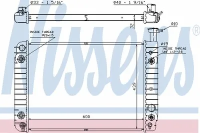 Радиатор, охлаждение двигателя NISSENS купить