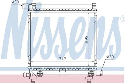 Радиатор, охлаждение двигателя NISSENS купить