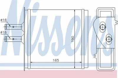 Теплообменник, отопление салона NISSENS купить