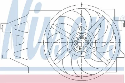 Вентилятор, охлаждение двигателя NISSENS купить