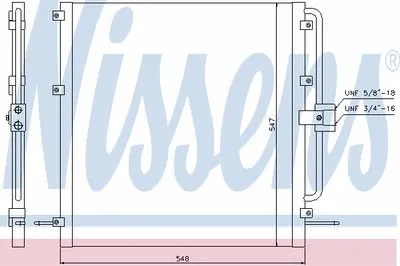 Конденсатор, кондиционер NISSENS купить
