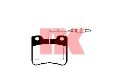 Комплект тормозных колодок, дисковый тормоз NK купить