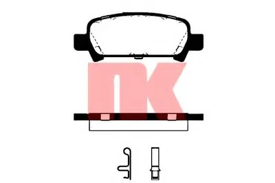 Комплект тормозных колодок, дисковый тормоз NK купить