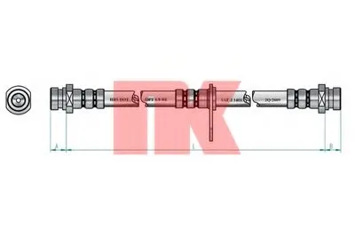 Тормозной шланг NK купить