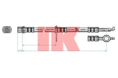 Тормозной шланг NK купить