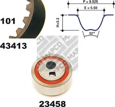 Комплект ремня ГРМ MAPCO купить