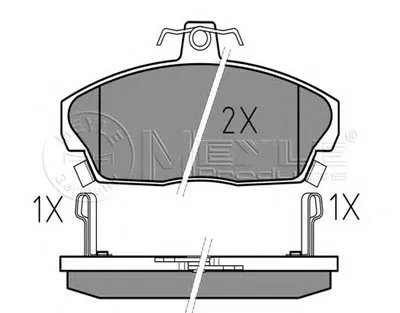 Комплект тормозных колодок, дисковый тормоз MEYLE купить
