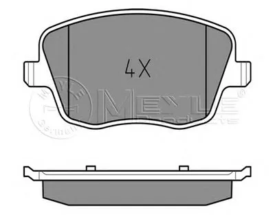 Комплект тормозных колодок, дисковый тормоз MEYLE купить