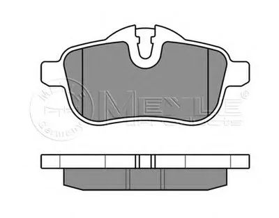 Комплект тормозных колодок, дисковый тормоз MEYLE купить