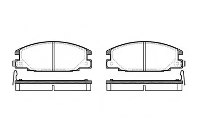 Комплект тормозных колодок, дисковый тормоз REMSA купить