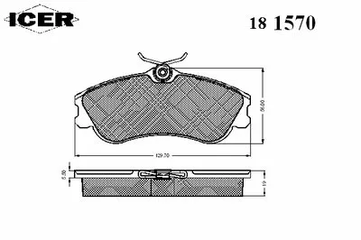 Комплект тормозных колодок, дисковый тормоз ICER купить
